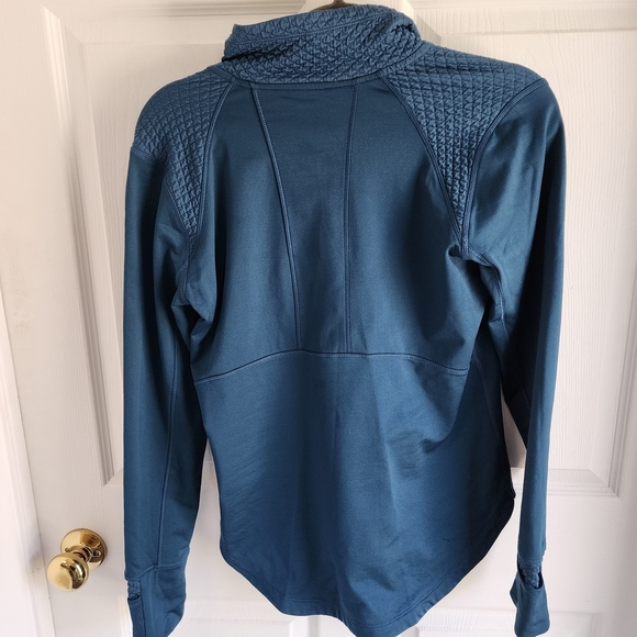 Eddie Bauer Women's Teal Quarter-Zip Hoodie - Picture 2 of 9